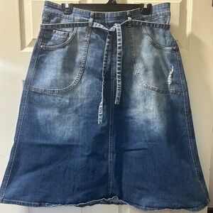 Pilcro Jean Skirt; Size 12